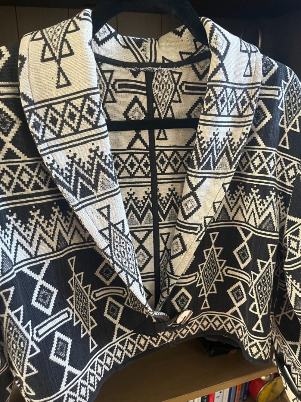 Reversible Aztec Cropped Jacket - Picture 4 of 5